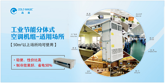 高美工业节能分体式空调机组 让您尽享城市清新呼吸